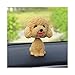 Car Ornament Carino Scuotere la Testa del Cane Vetture Interior Dashboard Battente Annuendo Cucciolo Decoration Ornamenti Regalo (Color Name : Teddy Yellow)