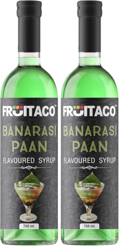 Image of Fruitaco Banarasi Paan Syrup : Perfect Mixer for Enhancing Mocktails & Cocktails, Drinks, and Mojitos at Parties, Conveniently Packaged in a 750ml Bottle for All Your Mixing Needs | Non-Alcoholic