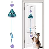 Juguete Para Gatos Para Marco De Puerta,Juego Con Cuerda Elástica Estirable - Juguetes Automáticos con Papel Chirriador y Cuerda Elástica Extensible - Para Estimulación Mental Ejercicio Y Entretenimie