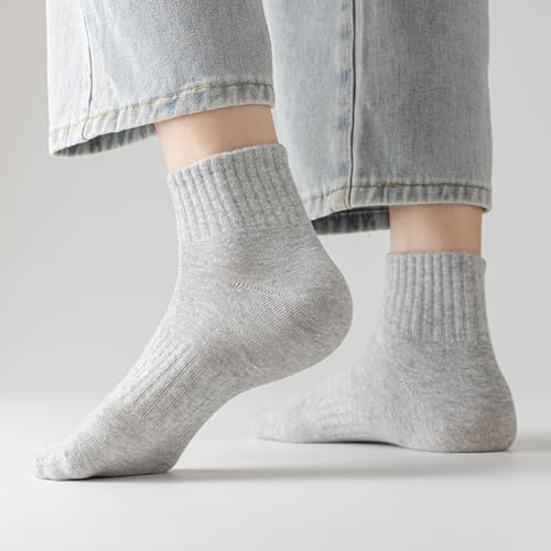 8-20 Pairs Quarter Ankle Socks for Men Athletic Running Cotton Active Socks for Performance Training Sporting3