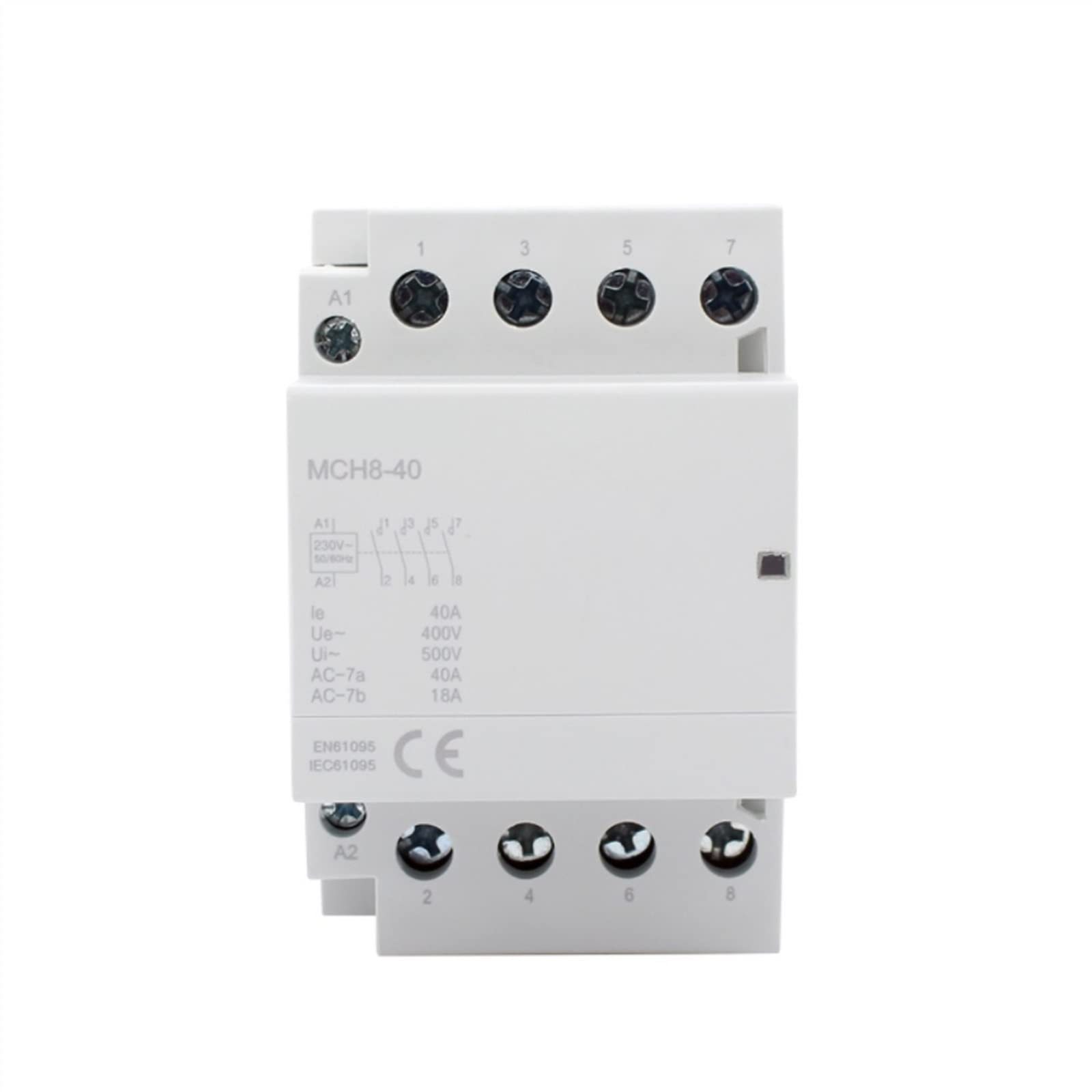 Contacteur modulaire pour couper les gros appareils électriques 40A 4P
