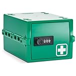 Lockabox Mini™ | Small Lockable Box with Combination Lock (3L) | Compact Storage Lock Box for Small Medicines, Snacks & Mobile Phones | External Size 22.3 x 15.4 x 12 cm (Medi Green, Mini)