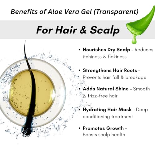 Image of Khadi Organic and Natural Aloe Vera Gel (Transparent) by Bhudevam Naturals | Soothing & Hydrating Gel for Skin & Hair | Natural Skincare for Pimples, Sunburn & Dryness, 200g