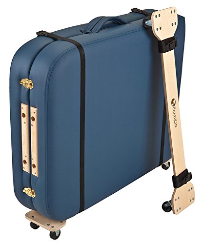 Earthlite Massage Table Skate - Lightweight, Wooden Portable Massage Table Cart / Trolley W/ 2 Quick Release Buckle Straps #TOP1