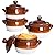 Vuma French Onion Soup Bowls with Lids and Handles, 22 oz Ceramic Soup Crocks for Chilli, Cereal, Pot Pies - French Onion Soup Crocks, Oven, Broil & Dishwasher Safe, Set of 4