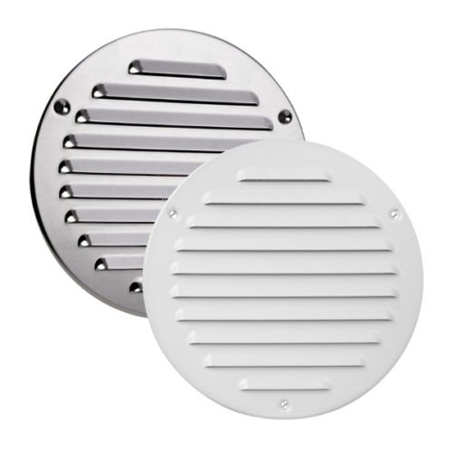Circle Stainless Steel Air Vent Grille 125mm / 5" with Fly Screen Round Metal Ventilation Cover MTA16N