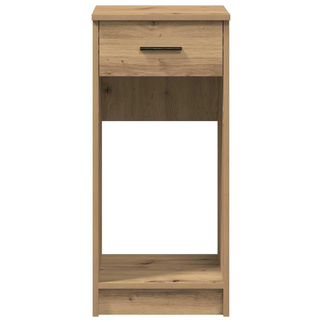 Computerschrank mit Schublade, PC-Unterschrank für Computergehäuse, PC-Ständer mit offenem Fach, Artisan-Eiche, 35 x 45 x 77 cm, Möbel für PC-Tower und Büroorganisation