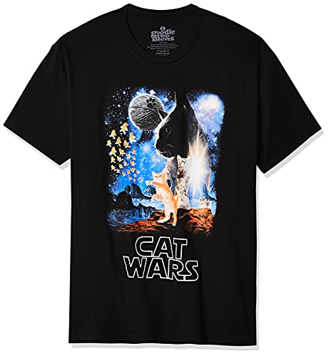 Goodie Two Sleeves unisex adult Humor Cat Wars Type T-shirt T Shirt, Black, X-Large US Goodie Two Sleeves unisex adult Humor Cat Wars Type T-shirt T Shirt, Black, X-Large US