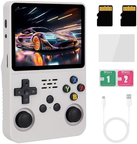 R36S Handheld Game Console 3.5 inch IPS Screen Linux System, 1500...