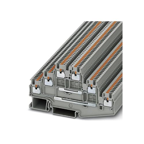 Bloques de terminales PT 1.5/S-3L de dos pisos para conexión de cables en riel DIN