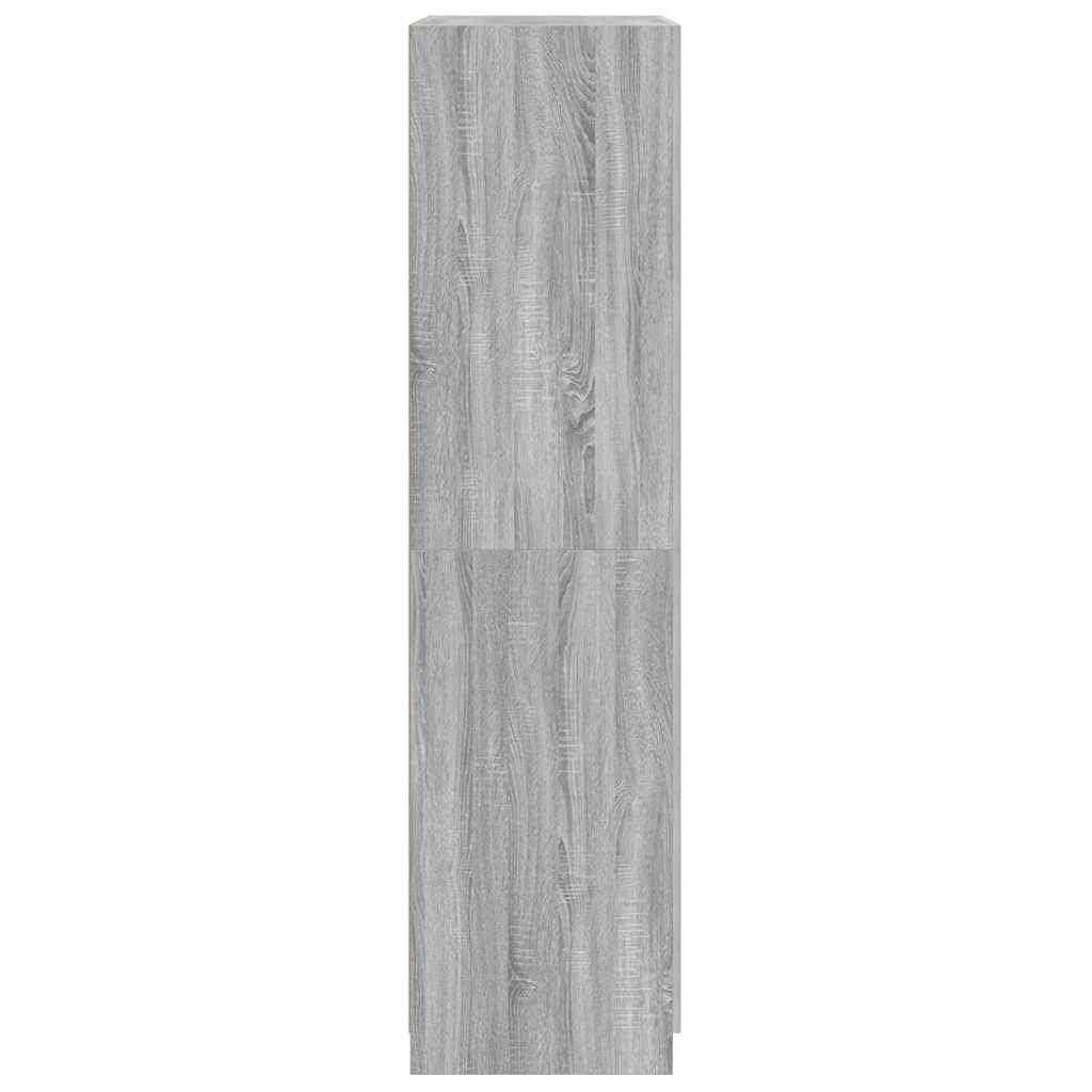 vidaXL Garde-Robe Armoire Organisateur de Maison Meuble de Rangement Chambre à Coucher Intérieur Sonoma Gris 90x52x200 cm Bois d'Ingénierie