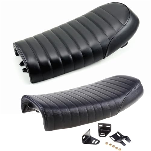 Motocicleta retro asiento plano vintage comodo para cafe racer scrambler y brat style 4