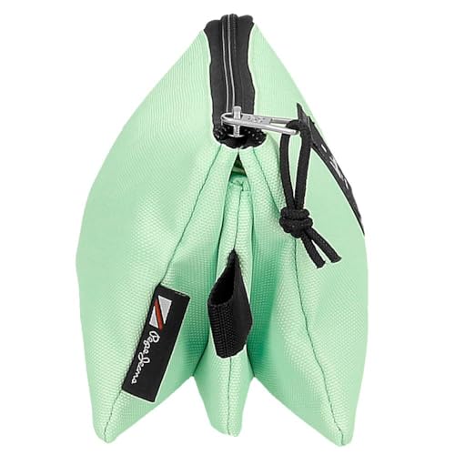 Pepe Jeans Aris Colorful Triple Pencil Case Green 22x12x5cm Polyester by Joumma Bags, Green, Triple Case, 22x12x5 cm - Image 2