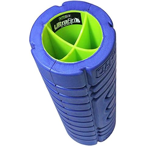 Go-Roller W/ Trigger Therapy Ball, Carry Bag & Training Manual - 12" x 4" - Blue/Green Cover