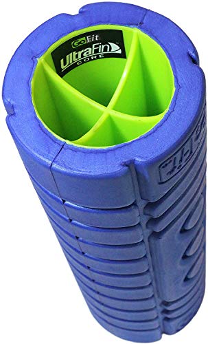 GoFit Deep Tissue Muscle Roller - 12” Go Roller w/ Ultra Fin Core & Myofascial Release Ball