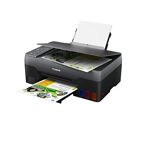 Canon PIXMA G3520 Drucker MegaTank Multifunktionsgerät nachfüllbar DIN A4 (Scanner, Kopierer, Fotodrucker, Farbtintenstrahldrucker, USB, WLAN, Print App, Cloud, LC Display), schwarz