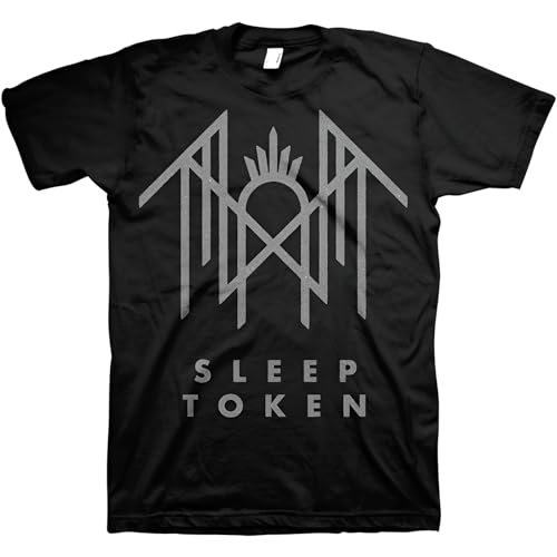 Sleep Token Men's Crystalline Logo Sparkling Print T-Shirt Black | Officially Licensed Merchandise