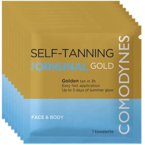 Comodynes Self-Tanning Natural + Uniform Color Towelette Pack of 8 Cover