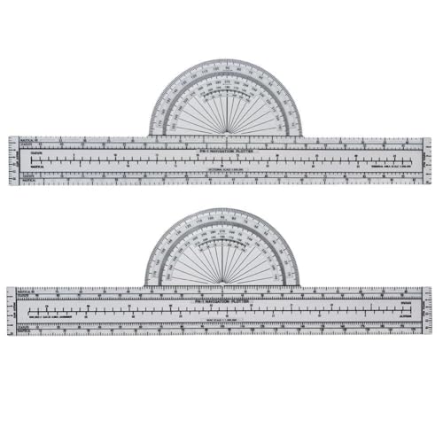 Vibsky - Vibsky Traceur de navigation aéronautique avec grille fixe, échelle 1:50000000 et 1:10000000, pour la planification de vol, la formation des étudiants pilotes et les opérations de recherche et de