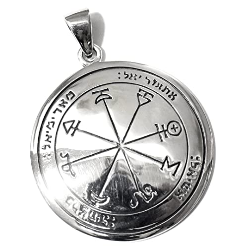 【PETER STONE】ソロモン王の鍵 火星（マーズ）の第１ペンタクル（護符）シルバー ペンダントトップ