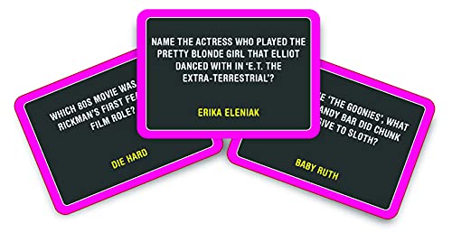 Juego Trivia Películas 80s 100 Cartas miniatura 2