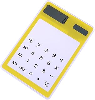 Cabilock Calculadora De Computador De Mesa Pequena Calculadora De Ti Calculadoras Calculadora De Estudantes Calculadora De Tela Sensível Ao Mini Calculadora Tela De Exibição Amarela