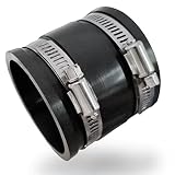 Hqsgdmn 2-1/2 Inch Dust Control Flex Cuff 70148 Hose Connector Ports with 2 Clamps, Fits for 2-1/2 I