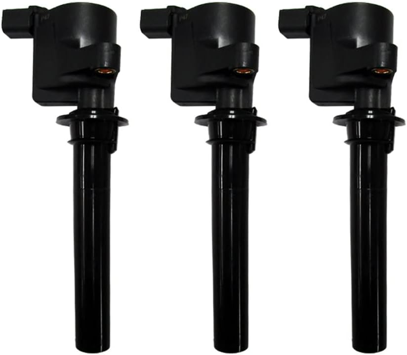 3 OEM Platinum Spark Plugs + 3 ADP Ignition Coils For Ford, Mazda, and Mercury Compare to DG-500 DG-513 SP493