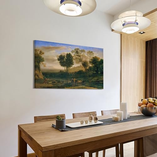 Poster de Claude Lorrain 1646-47 impression sur toile 30x45cm