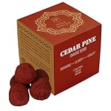 Soul Sticks Cedar Pine Smudge Bombs – Pack of 5 with Burner – Calming Blend of Ritual Herbs Oils and Resins for Spiritual Practice (Cedar Pine)