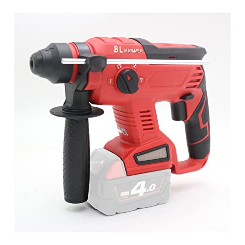 FSYAO 18V SDS Akku-Bohrhammer, bürstenloser Akku-Entfernungshammer, bürstenloser Motor, geeignet für Bohrer, Spitzkopf…