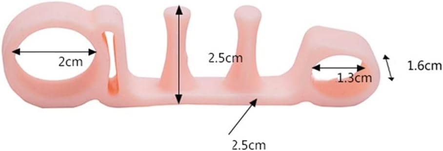 DEAVER Toe Separators for Overlapping Toes, Gel Toe Straightener Bunion Corrector, Toe Spacers for Hallux Valgus, Crooked Toes Yogis Dancers or Runners