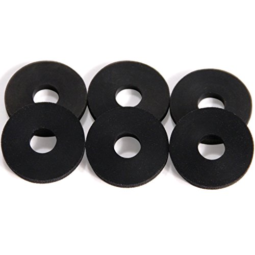Stay Put Strap Locks - Premium Silicone Rubber Guitar Strap Blocks (6, Black) #TOP16