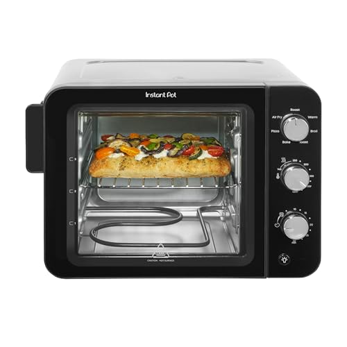 Instant Pot 4-Slice InstantHeat 7-in-1 Air Fryer Toaster Oven, Air Fry, Bake, Toast, Roast, Broil, Warm, and Make Pizza