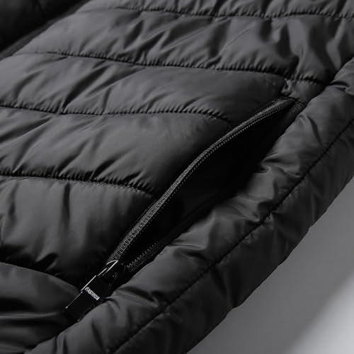 Battnot Beheizbare Weste Herren Beheizbare Jacke Damen, Heizjacke mit 28 Heizzonen, Warme Daunenweste Winterjacke Elektrische USB-Thermojacke Bequemer Winterjacke für Wandern Reisen Treking Fahrrad