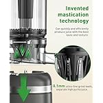 Cold Press Masticating Juicer Machines with Built-in Blades for Slicing Whole Fruits & Vegetables, 4.35" Large Feeding Chute, Quiet & Easy to Clean, 99% High Juice Yield - Image 4