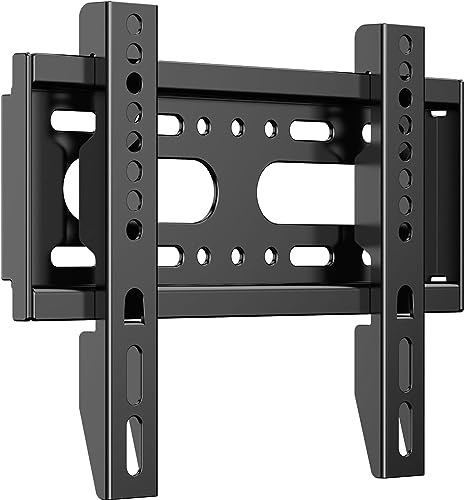 TETVIK Soporte de pared para TV de perfil bajo La mayoría de 1440 pulgadas LED LCD OLED pantalla plana pequeña pantalla de televisión VESA hasta 200 x 200 mm Carga máxima 50 libras Se adapta a 19 24