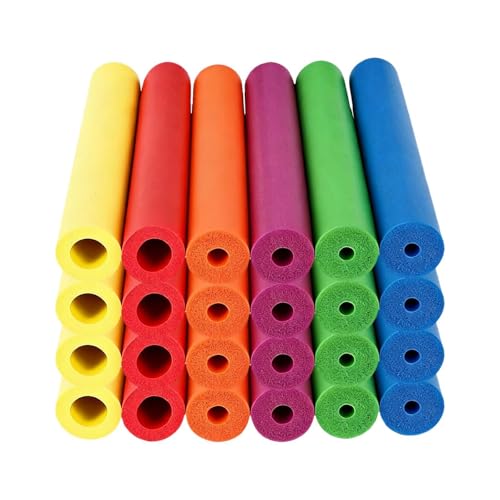 Tubes en mousse antidérapante et gaines de préhension pour crayons et couverts x24
