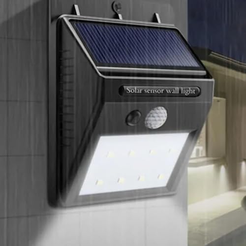 Image of LED Spotlights Outdoor Solar Light with Motion Sensor 20 LED Waterproof IP65 Solar Lamps for Garden Garage Street Patio Paths Super Bright 1200mAh 6W