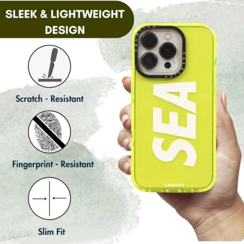 Image of for iPhone 15 Pro Max SEA Case Transparent, Grip Case Silicon Slim Fit Shock-Absorbing TPU Bumper & Anti-Yellowing Clear Protective Back Cover for iPhone 15 Pro Max (Yellow, 01)