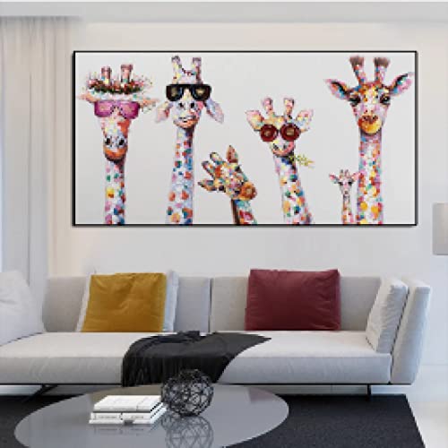 Image enfant chambre décor girafe graffiti pour grand mur vide