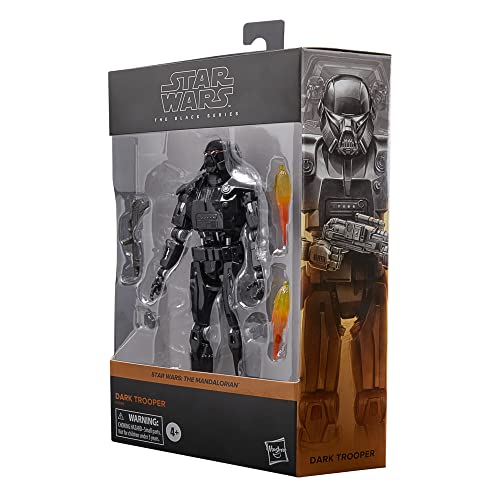 Star Wars The Black Series Dark Trooper Toy 6-Inch-Scale The Mandalorian Collectible Action Figure, Toys For Kids Ages 4 And Up, (F4066) #TOP1