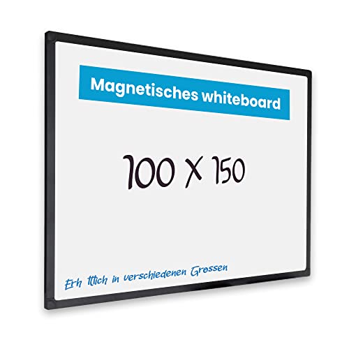 IVOL Eco Magnetic Whiteboard 100x150 | Modernem Schwarzem Rahmen...