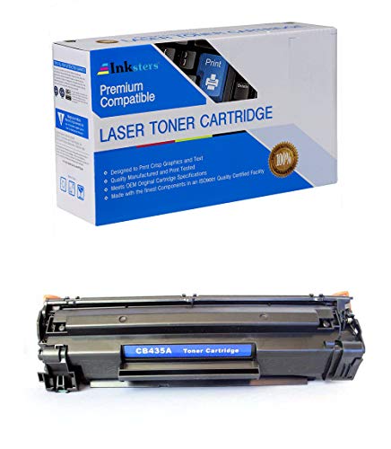 Inksters Compatible Black Toner Cartridge Replacement for HP 35A (CB435A) - Compatible with Laserjet P1002 P1003 P1004 P1005 P1006Â P1009