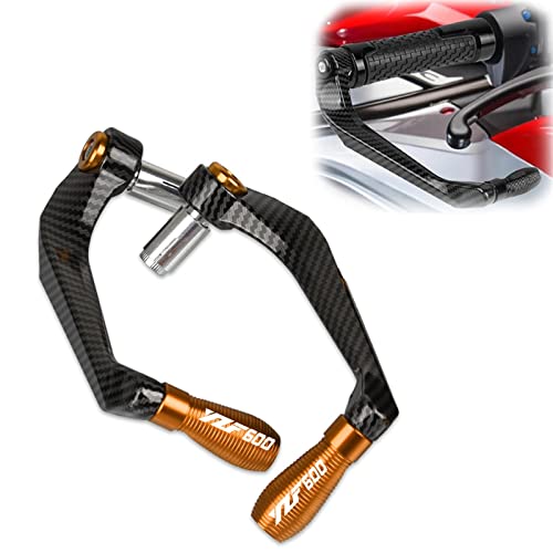 Protège-mains moto évite la casse des leviers de frein YAMAHA YZF 600 orange