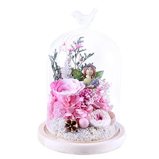 Gåvor Kreativitet konserverad blomma presentförpackning bevarad riktig ros bästa vän flickvän Alla hjärtans dag födelsedag Jul fin gåva Dekor (Color : A)
