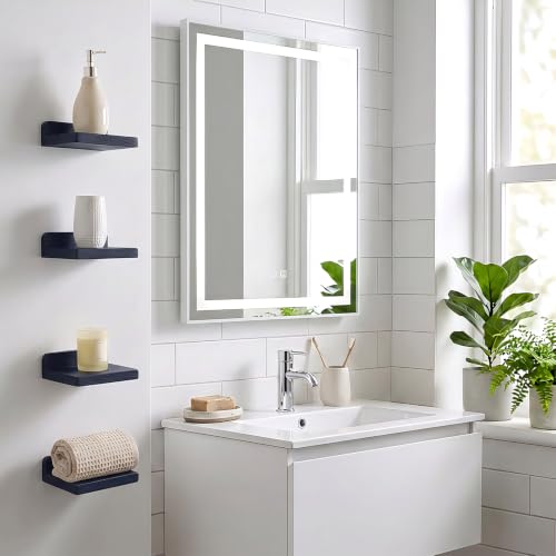 Image of Fixwal Small Floating Shelves for Wall Decor (Blue, Set of 4, 5Inch)