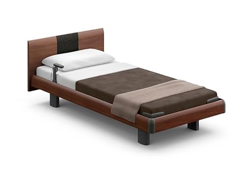 開梱設置付 介護ベッド 電動ベッド 介護用ベッド パラマウントベッド インタイム 1000 セミダブル 自宅 リクライニングベッド マットレス付 3モーター 高さ調整 ハリウッド ラウンドタイプ 自宅介護 介助 PARAMOUNT インタイム1000 INTIME1000 (付属マットレス：カルムアドバンス RM-E589A, ダークウォールナット)のサムネイル