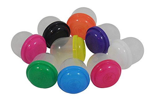 1 INCH Empty Acorn Vending Capsules - Assorted Colors - 250 Count