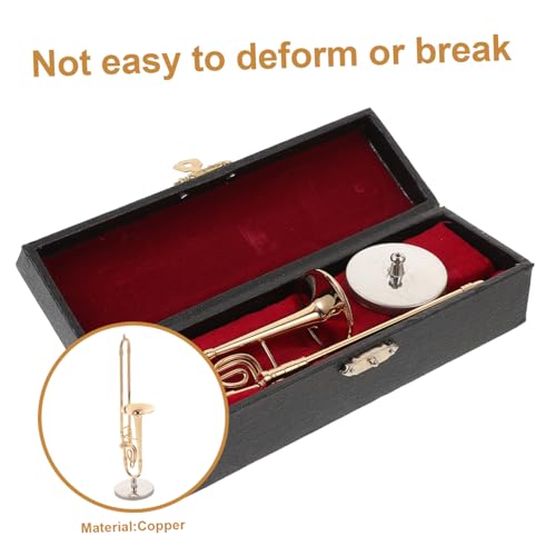 Trombone en cuivre pour bureau décoratif musical d'exception avec finition soignée - 6